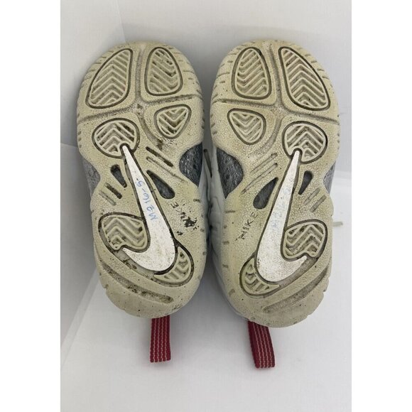 Nike Little Posite One (TD) Shoes Photon Dust/Silver DJ4026 001 Toddlers Sz 6C - Picture 6 of 8